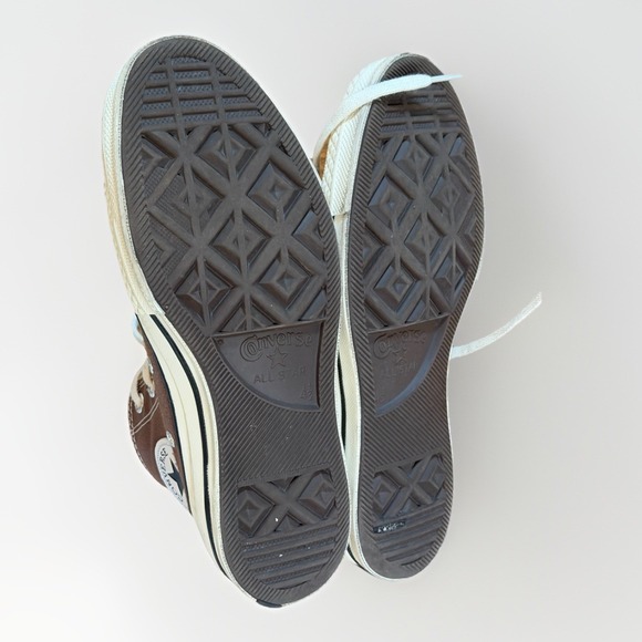 Converse Chuck Taylor All Star High Top Brown Canvas Sneakers Womens 6.5 - Picture 5 of 7